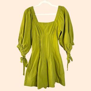 country road puff sleeve mini dress Sunrise Gathered Neck Mini Dress - Dresses